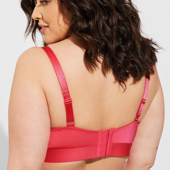 Torrid Curve Buxy Bralette in Honeysuckle Pink, 3DDD-G - Picture 2 of 11